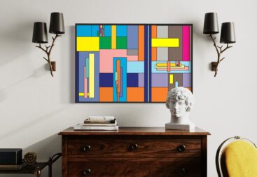 The Fine Lines of Our Lives#1 | Colorful Line Art | Wall Art Prints | Printable Wall Art | Geometric Abstract Art | Colorful Rectangle Art