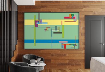 The Fine Lines of Our Lives#15 | Colorful Line Art | Wall Art Prints | Printable Wall Art | Geometric Abstract Art | Colorful Rectangle Art