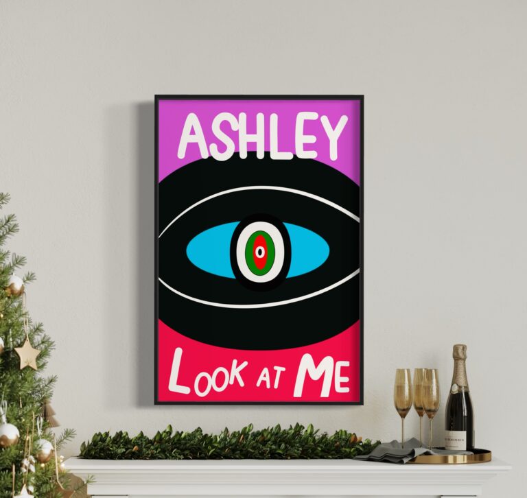 Ashley Look at Me Wall Art, Ashley Look at Me Paintings, Ashley Colorful Paintings, Ashley Large Print, Ashley Look at Me Poster Print