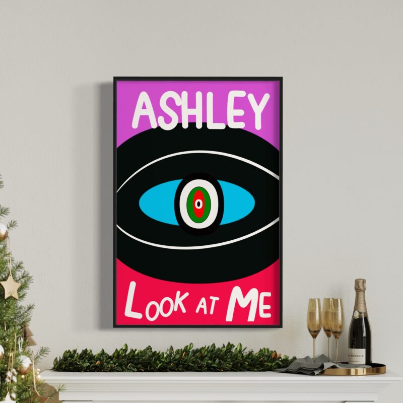 Ashley Look at Me Wall Art, Ashley Look at Me Paintings, Ashley Colorful Paintings, Ashley Large Print, Ashley Look at Me Poster Print